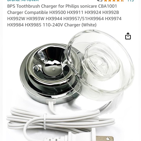 Philips Sonicare. Charger and case for diamond pro - Picture 2 of 2